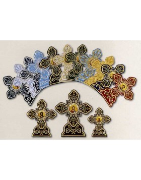 Embroidered decorative cross 0553001