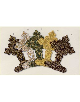 Embroidered decorative cross 0553002