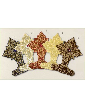 Embroidered decorative cross 0553003