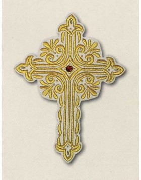 Embroidered decorative cross 0553005