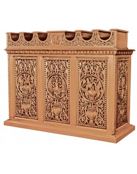 Wood carved Candle stand 0707021