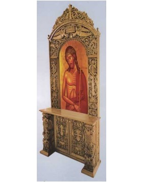 Wood carved Icon stand 0709020